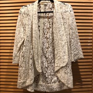 Sheer / Lace Long Cardigan